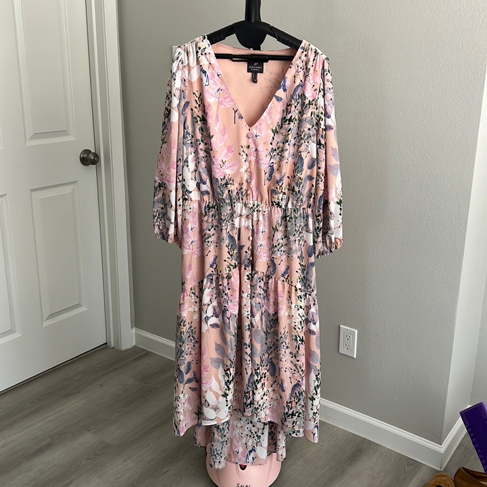 Adrianna Papell Floral Size 12 MIDI Dress